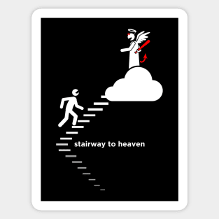 Stickman stairway to heaven Sticker